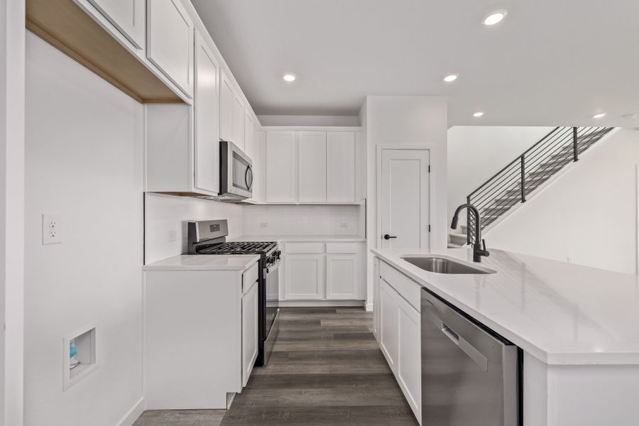 Furnished interior view inside a new home in Painted Prairie, Aurora (Image 10).