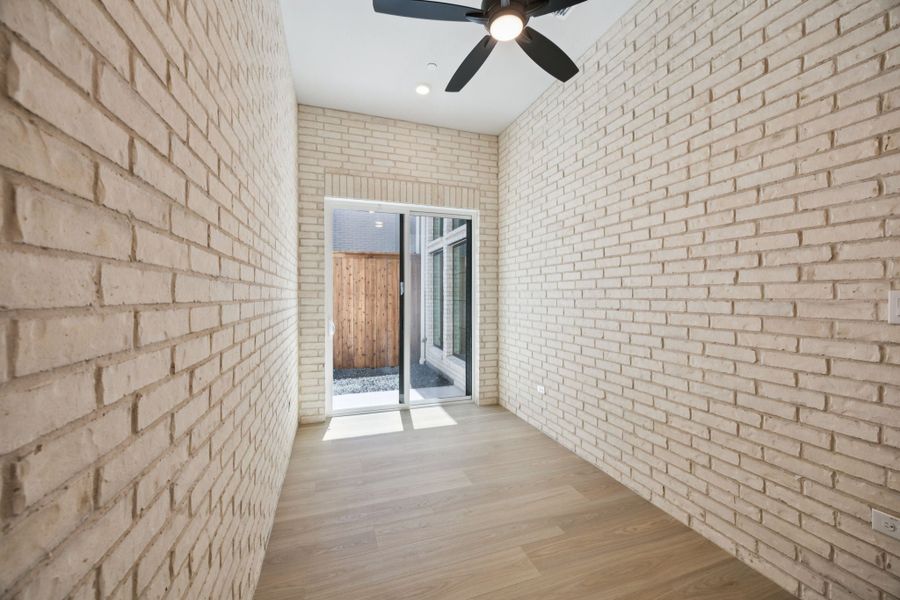 Representative exterior details of a home built from the Washington by Centre Living Homes in Newman Village Townhomes, Frisco (Image 4).