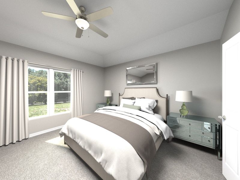 Furnished interior view inside a new home in Butler Farms - Americana Collection, Liberty Hill (Image 6).