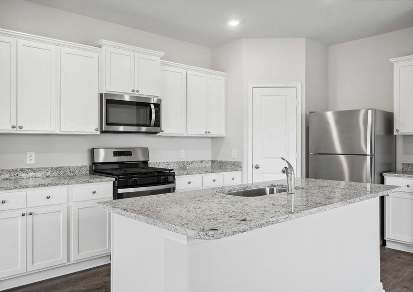 Chef-ready kitchen with stainless steel appliances Chef-ready kitchen with stainless steel appliances