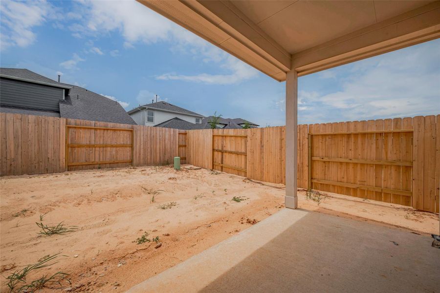 Exterior details and patio area of a home in La Segarra, Brookshire (Image 28). Exterior details and patio area of a home in La Segarra, Brookshire (Image 28).