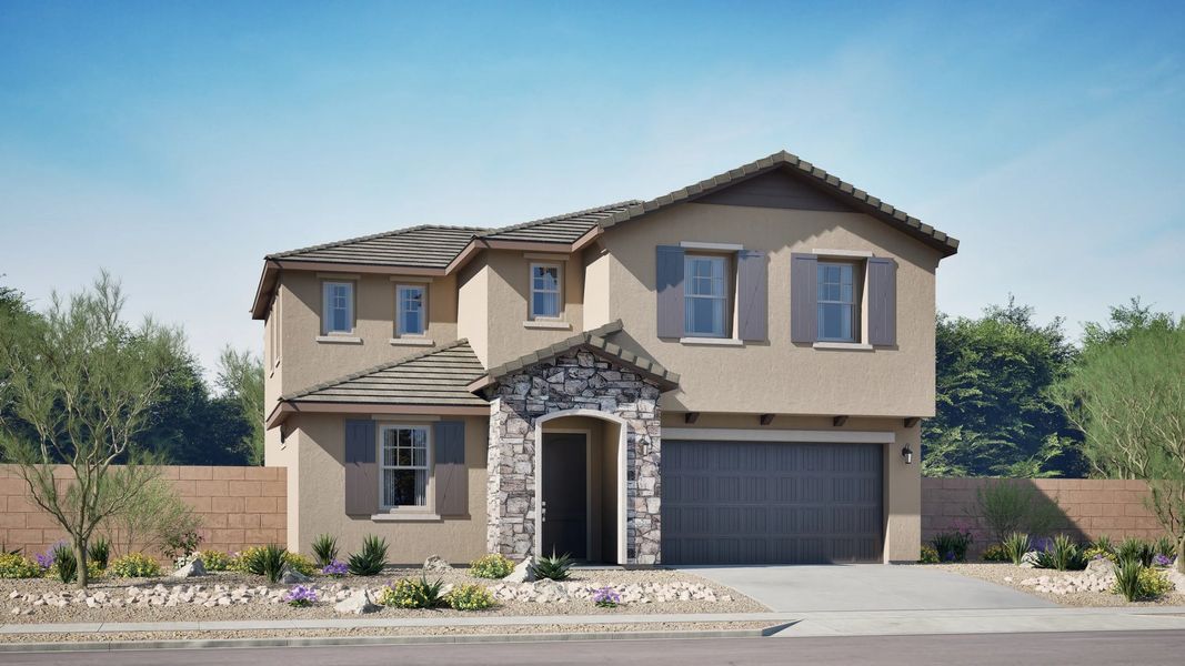 Home exterior render streetview Home exterior render streetview
