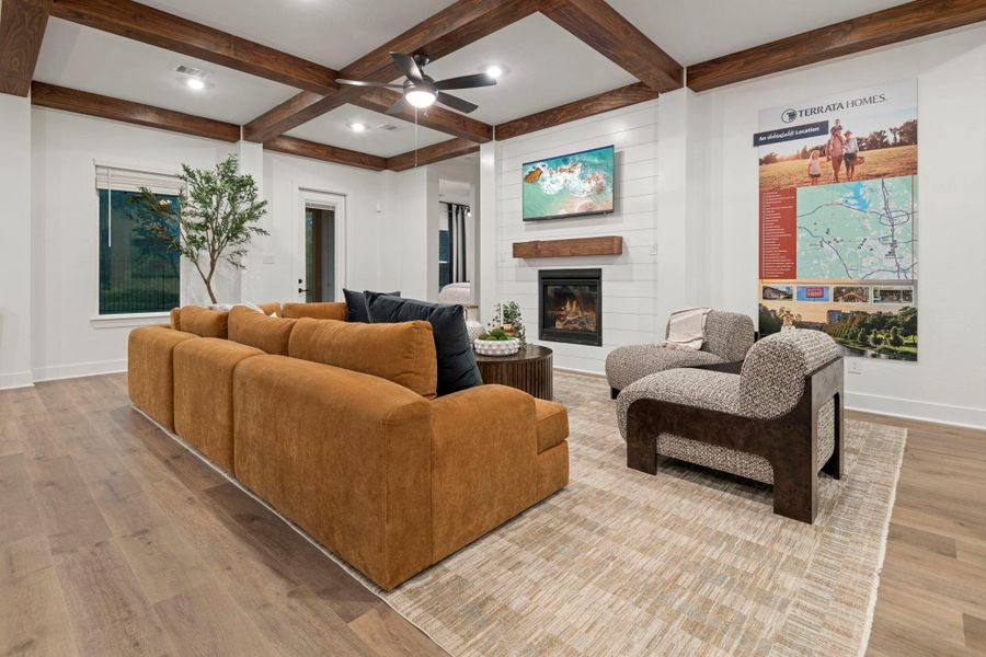 Furnished interior view inside a new home in , Magnolia (Image 8). Furnished interior view inside a new home in , Magnolia (Image 8).