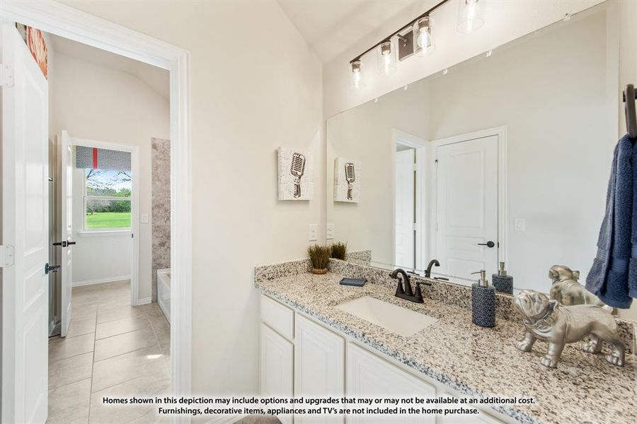 Furnished interior view inside a new home in Union Park, Little Elm (Image 20).
