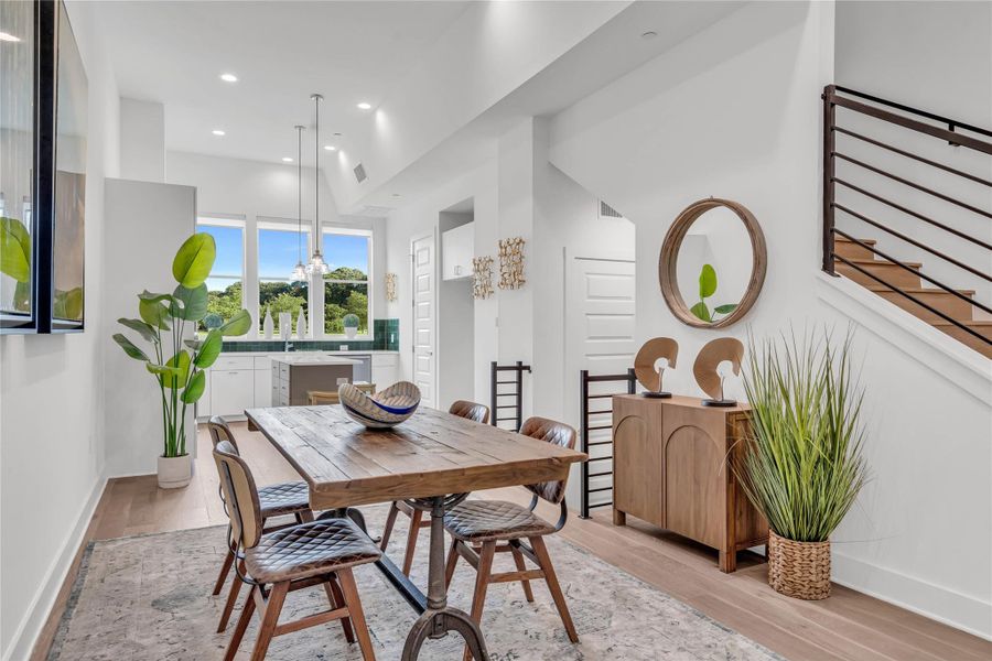 Furnished interior view inside a new home in Bluebonnet Lofts, Austin (Image 11).