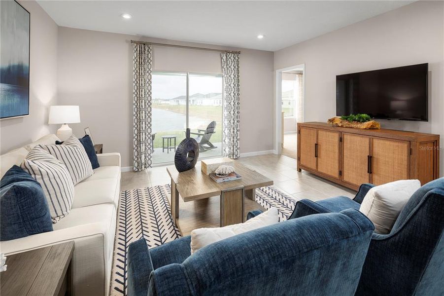 Furnished interior view inside a new home in Hammock Oaks Villas, Lady Lake (Image 7).