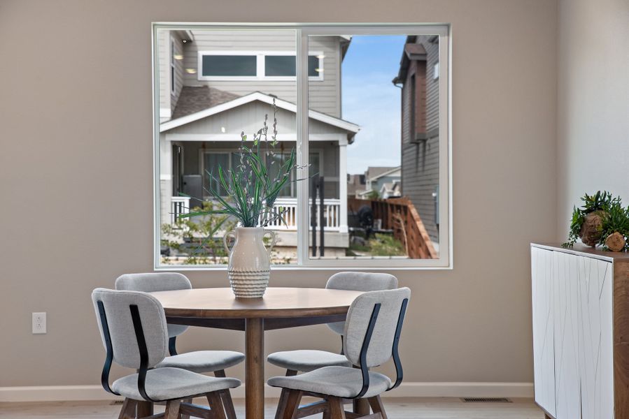 Furnished interior view inside a new home in Reunion, Commerce City (Image 28).