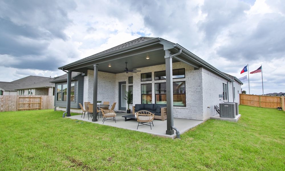 Representative exterior photo of a completed home built from the Premier Series - Willow by Brightland Homes in Anthem, Kyle, TX (Image 31). Representative exterior photo of a completed home built from the Premier Series - Willow by Brightland Homes in Anthem, Kyle, TX (Image 31).