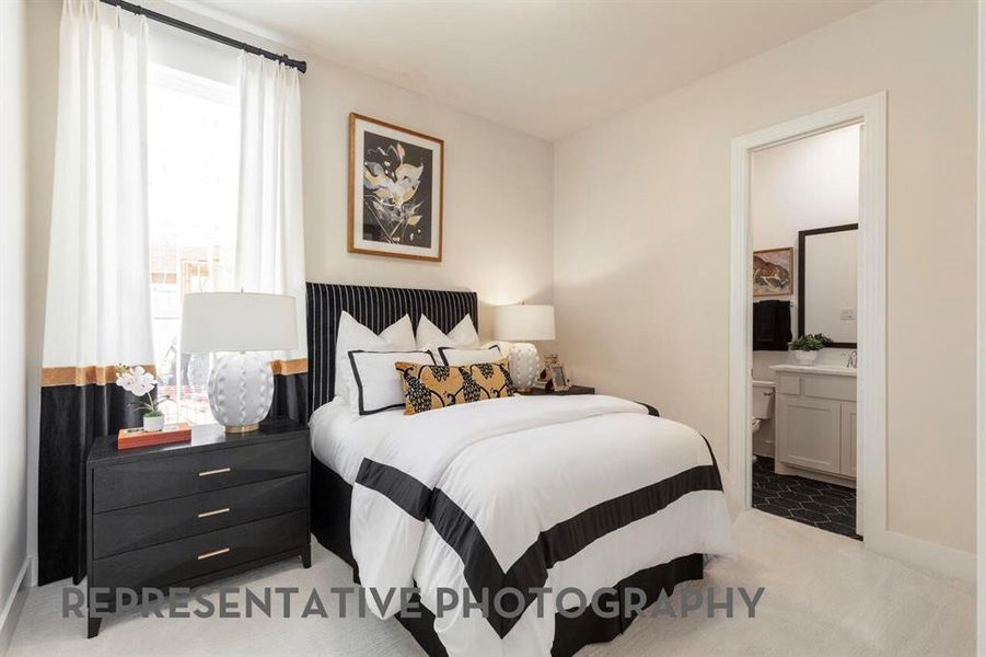 Furnished interior view inside a new home in Sandbrock Ranch, Aubrey (Image 18).