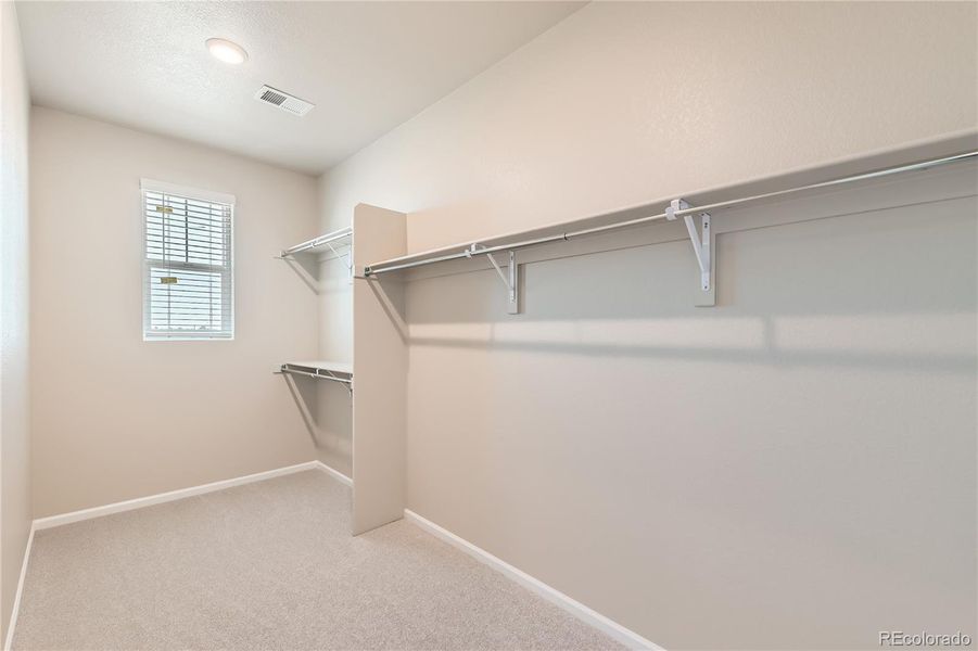 Large primary closet