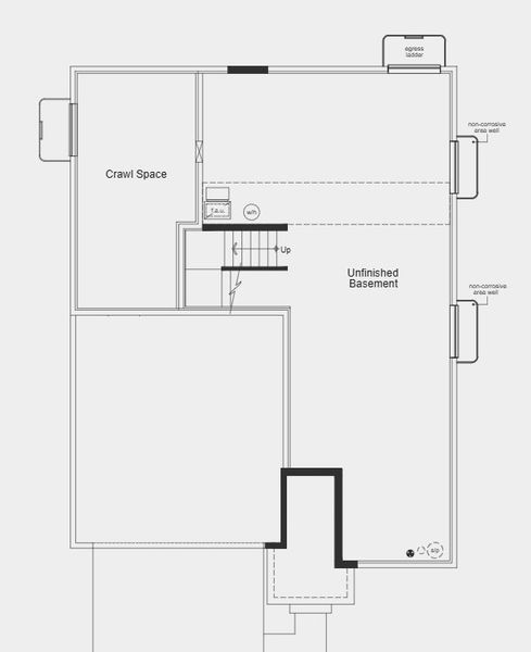 2D floor plan layout for the Plan 2651 Modeled by KB Home in The Nest Reserve at Canyon Creek, Erie, CO (Image 11).