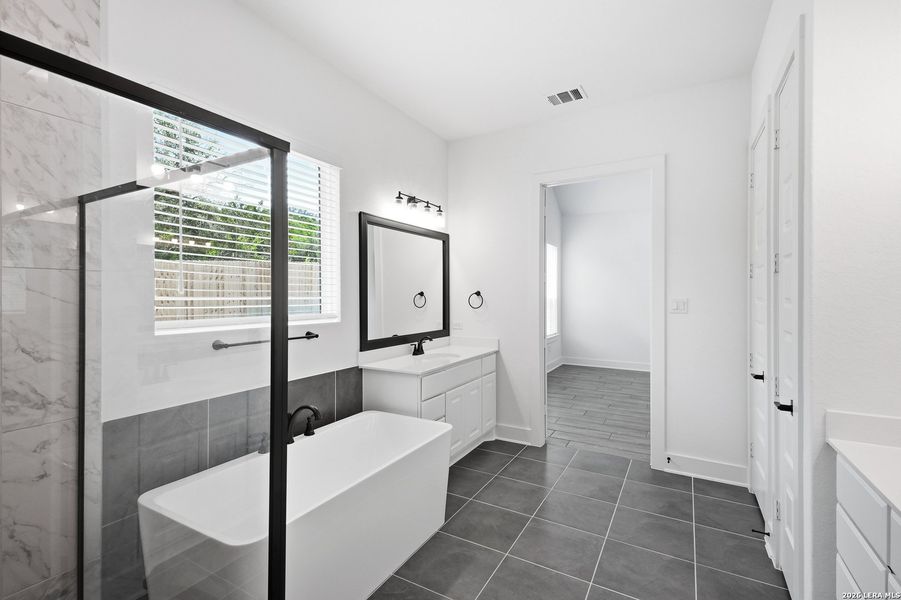 Furnished interior view inside a new home in The Reserve at Potranco Oaks, Castroville (Image 10).