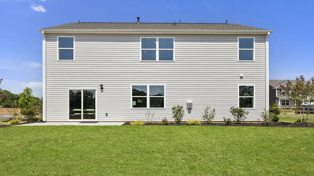 Exterior details and patio area of a home in Spring Ridge, Anderson (Image 3).