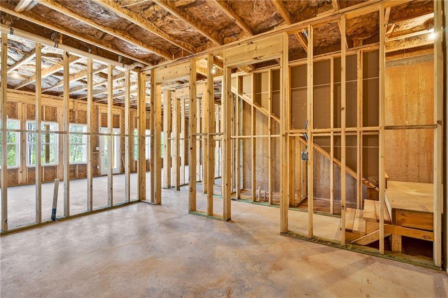 In-progress construction of a new home in Waters Edge, Mansfield, GA (Image 29).