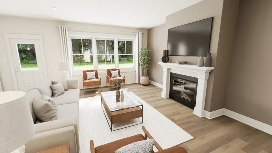 Furnished interior view inside a new home in Golden Gate, High Point (Image 8).