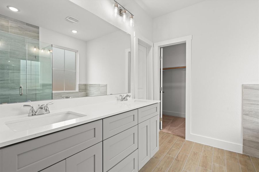 Furnished interior view inside a new home in Enclave at Cele, Pflugerville (Image 18). Furnished interior view inside a new home in Enclave at Cele, Pflugerville (Image 18).