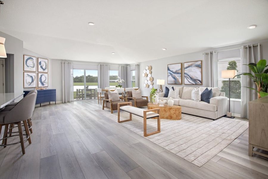 Representative furnished interior of a home built from the Plan 1989 Modeled by KB Home in The Preserve at Legends Pointe II, Hudson (Image 4).