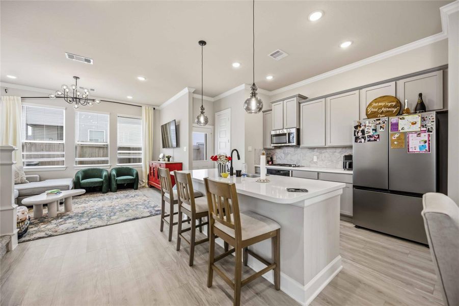 Furnished interior view inside a new home in , Houston (Image 19). Furnished interior view inside a new home in , Houston (Image 19).