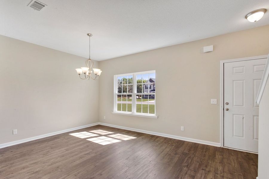 Representative unfurnished interior of a home built from the The Catherine by RTS Homes in The Village at Sassafras, Allenhurst (Image 20).