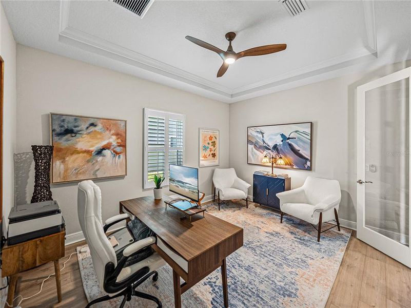 Furnished interior view inside a new home in Mirada, San Antonio (Image 49). Furnished interior view inside a new home in Mirada, San Antonio (Image 49).