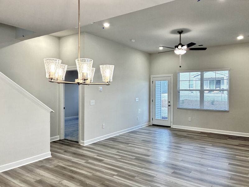 Spacious, unfurnished interior of a new home in Reidville Town Center, Reidville (Image 11).