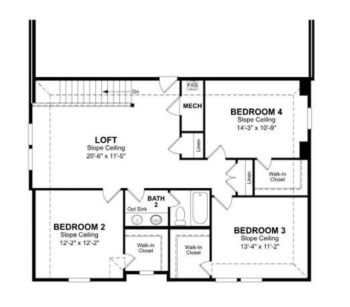 2D floor plan layout of this home in The Villages of Hurricane Creek, Anna, TX (Image 4). 2D floor plan layout of this home in The Villages of Hurricane Creek, Anna, TX (Image 4).