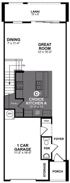 2D floor plan layout of this home in Towns at Riverwalk: Lake Monroe TH, Sanford, FL (Image 2). 2D floor plan layout of this home in Towns at Riverwalk: Lake Monroe TH, Sanford, FL (Image 2).