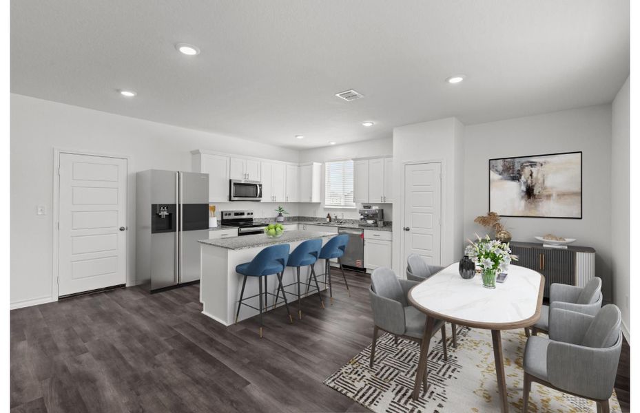 Representative furnished interior of a home built from the Sandalwood by Centex in Dove Song, Marion (Image 11).