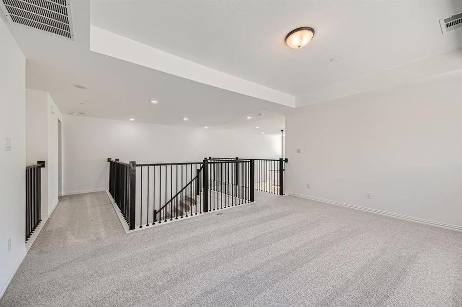 View of carpeted empty room