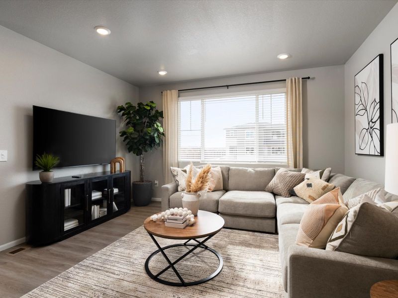Furnished interior view inside a new home in York Station, Thornton (Image 6).