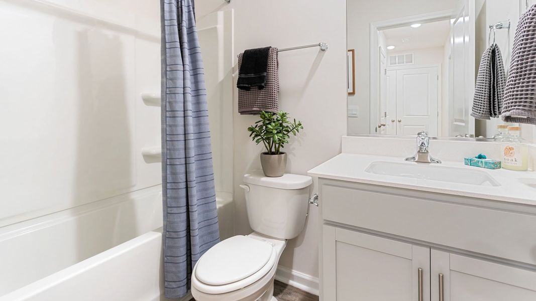 Furnished interior view inside a new home in Henley Ridge, Graham (Image 20). Furnished interior view inside a new home in Henley Ridge, Graham (Image 20).