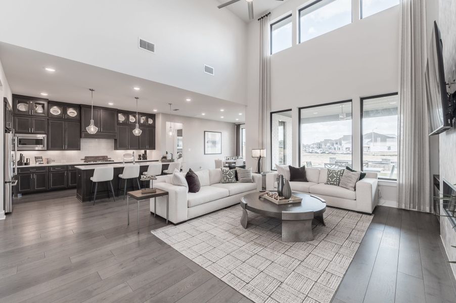 Representative furnished interior of a home built from the Bogata by Tri Pointe Homes in Harvest Green, Richmond (Image 79).