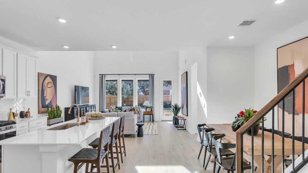 Furnished interior view inside a new home in Rosenbusch Ranch, Leander (Image 13).