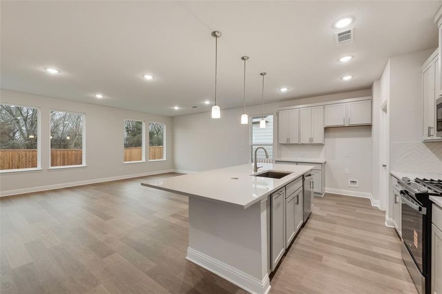 Furnished interior view inside a new home in Creekside of Crowley, Crowley (Image 6).