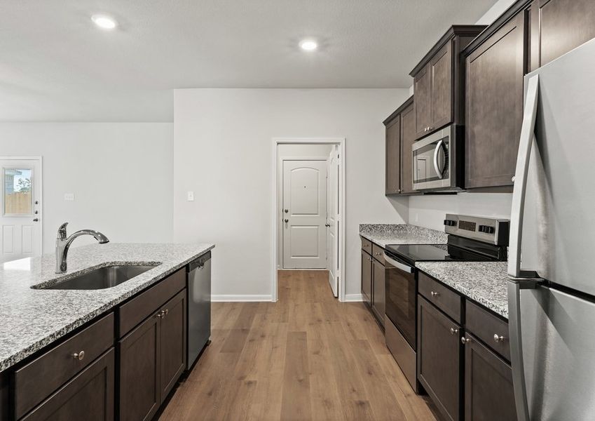 The kitchen has energy-efficient appliances. The kitchen has energy-efficient appliances.