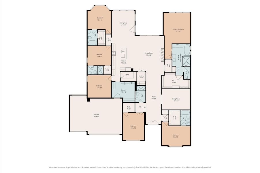 2D floor plan layout of this home in , Fulshear, TX (Image 5).
