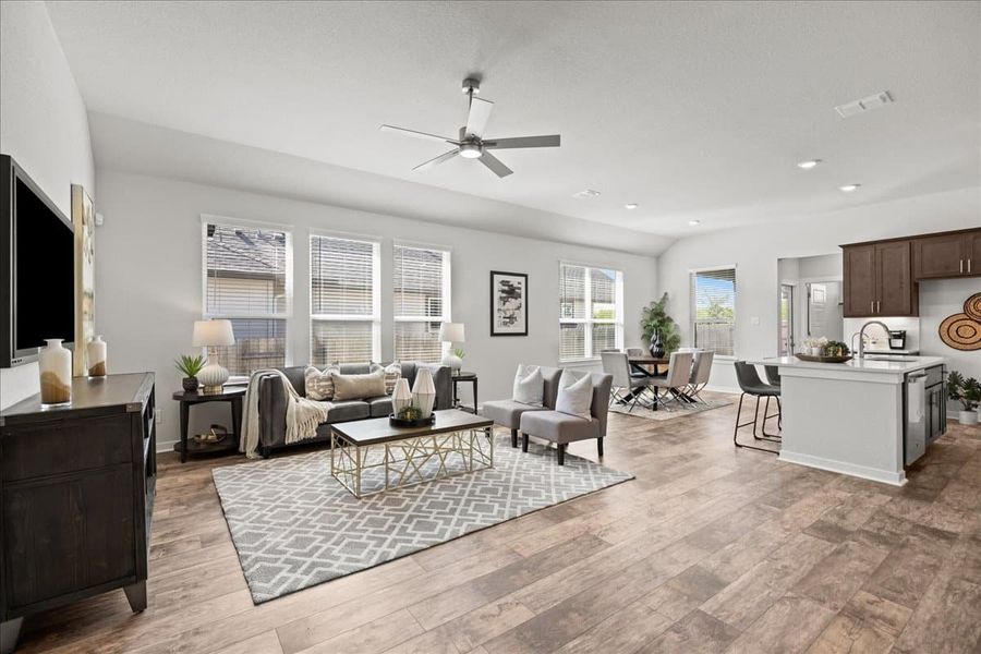 Furnished interior view inside a new home in Trace, San Marcos (Image 15).