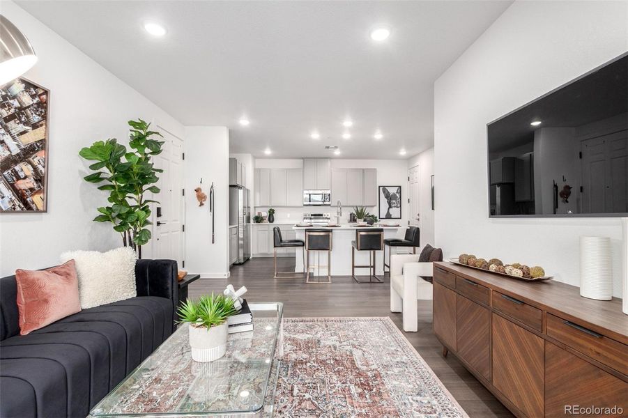 Furnished interior view inside a new home in Gateway Commons, Denver (Image 7).