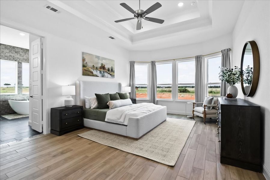 Furnished interior view inside a new home in Vintage Oaks, Weatherford (Image 15).