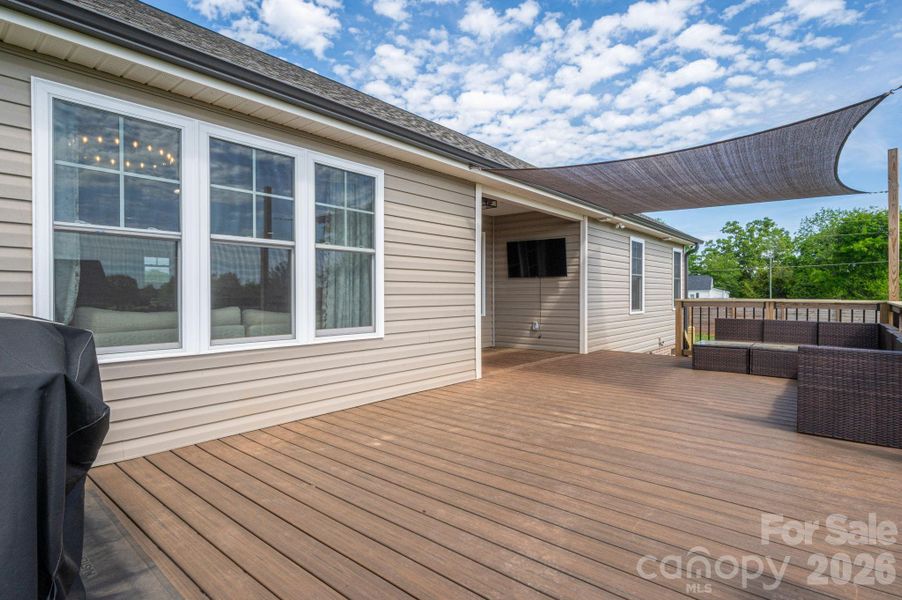 Exterior details and patio area of a home in , Lincolnton (Image 32).