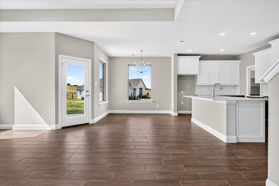 Spacious, unfurnished interior of a new home in The Ranches at Valley View, Springtown (Image 29).