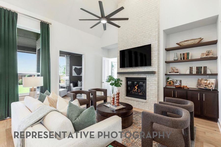 Furnished interior view inside a new home in 6 Creeks at Waterridge, Kyle (Image 17).