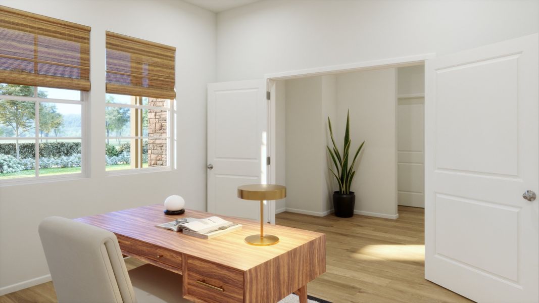 Furnished interior view inside a new home in The Estates Collection at Talon Pointe, Thornton (Image 5). Furnished interior view inside a new home in The Estates Collection at Talon Pointe, Thornton (Image 5).