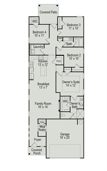 The Mockingbird II- Floor Plan The Mockingbird II- Floor Plan