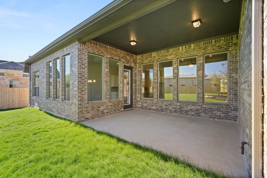 Covered Patio at Rear of Home