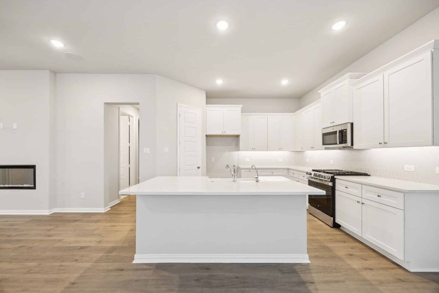 Representative furnished interior of a home built from the Sacramento by Chesmar Homes in Summer Crest, Fort Worth (Image 6). Representative furnished interior of a home built from the Sacramento by Chesmar Homes in Summer Crest, Fort Worth (Image 6).