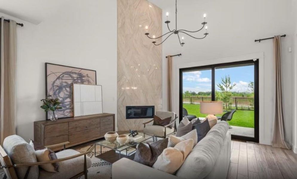 Furnished interior view inside a new home in , Katy (Image 12).