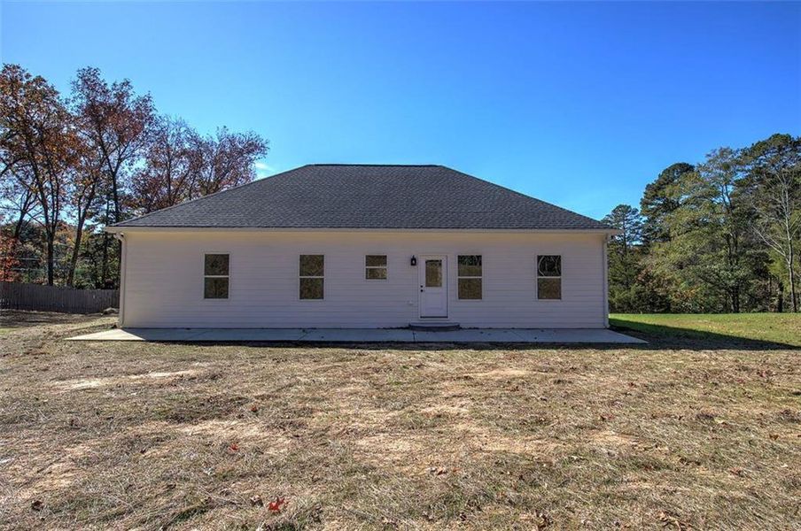 Exterior details and patio area of a home in , Cartersville (Image 4). Exterior details and patio area of a home in , Cartersville (Image 4).