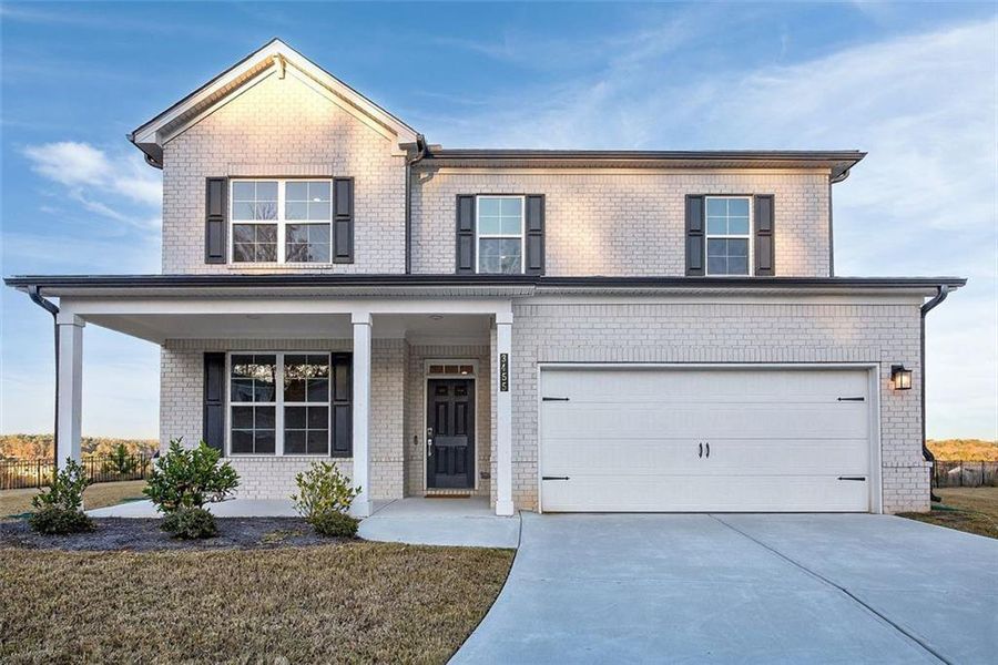 Front exterior of a new home in Bedford Estates, Atlanta, GA, highlighting curb appeal (Image 24).