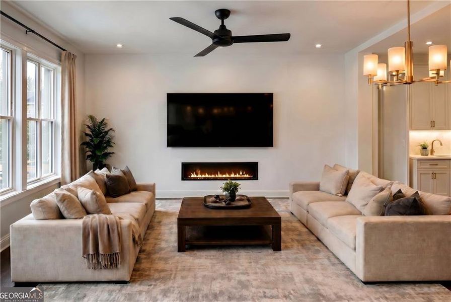 Furnished interior view inside a new home in , Fairburn (Image 5). Furnished interior view inside a new home in , Fairburn (Image 5).